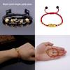 Handmade Alloy Bead Pi Xiu Bracelet With Adjustable Red Cord For Travel And Gifts