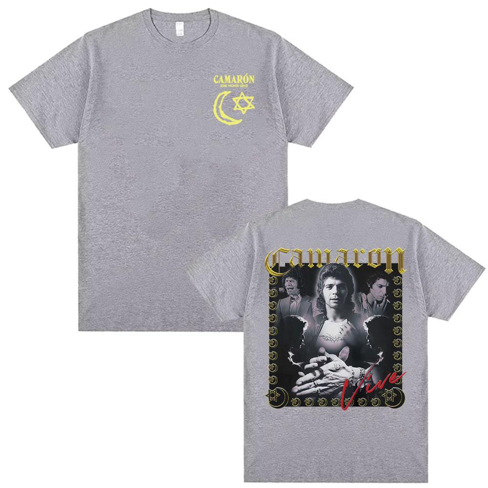 Rock Camaron De La Isla Album Tour Merch T Shirt Mens Clothing Harajuku Vintage Summer T Shirts High Quality Oversized Tshirts