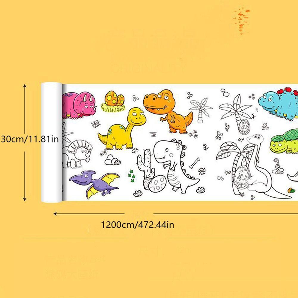 Blank Coloring Pages Children'S Drawing Scroll Color Filling Paper Scroll Children Drawing Roll