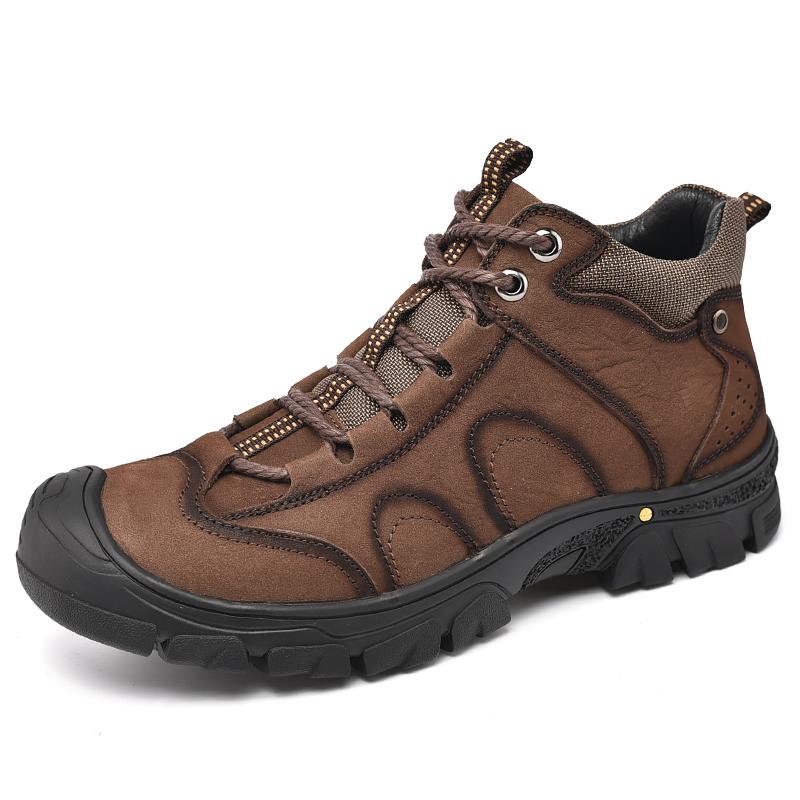 Men's New Leather Outdoor Sports Shoes Casual Shoes Business Leather Board Shoes Boots