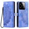 Style 016 For Xiaomi 15 Case Skin Feel Totem Imprinted Wallet Leather Phone Cover