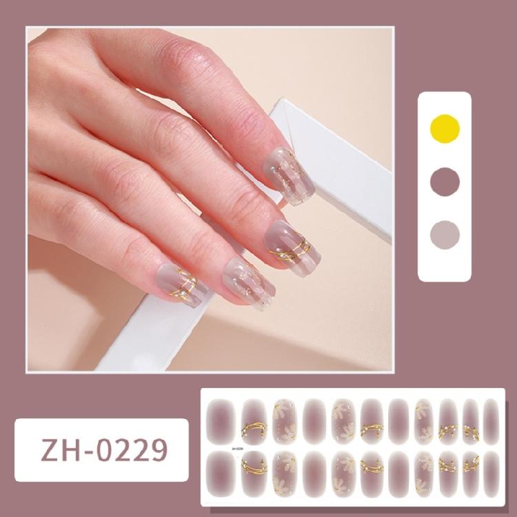 22Pcs Nail Wraps Polish Strips Self Adhesive Nail Polish Sticker Gel Nail Strips