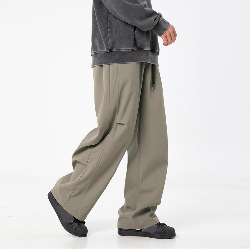 Men's Women's High Street Drawstring Casual Cargo Baggy Wide Leg Pants Trousers For Men Streetwear Sweatpants Jogging Track Pants