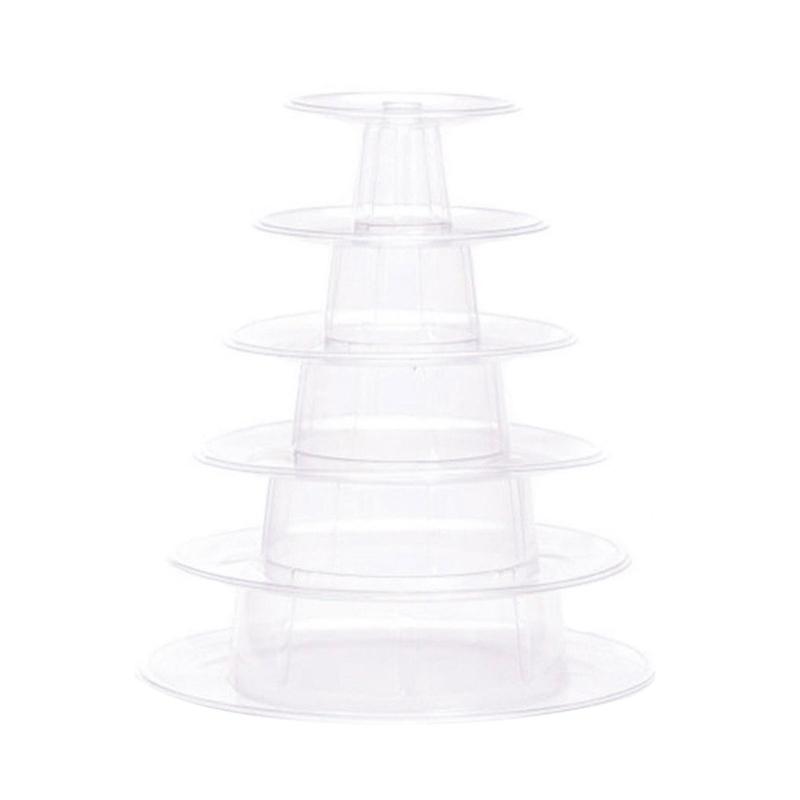 

Fashion Cupcake Holder with Metal Base PET Material Versatile Dessert Stand for Showcasing Cake on Special Occasion 1
