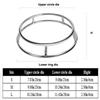 1Pcs Round Bottom Wok Rack Stainless Steel Cookware Ring Durable Pot Mat