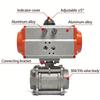 Pneumatic Ball Valve Threaded Mouth Q611F-16P Valve Stainless Steel 304 Internal Thread Steam Three-piece DN2580