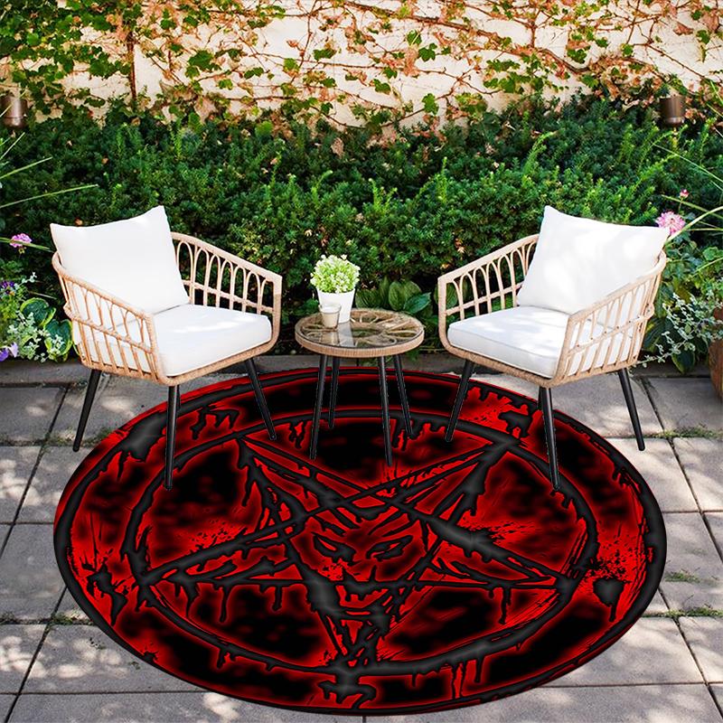 Cartoon Print Round Area Rug,Carpet Rug for Living Room Bedroom Sofa Playroom Decor,Non-slip Floor Mat