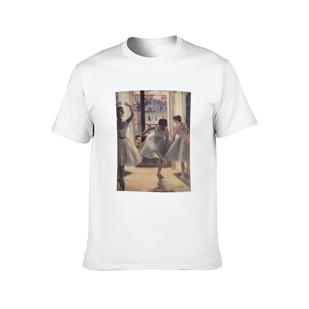 funny French Degas Impressionism humor t man dark shirts shirts Dancing t Rehearsing Ballerinas Oil funny Edgar T-Shirt Painting