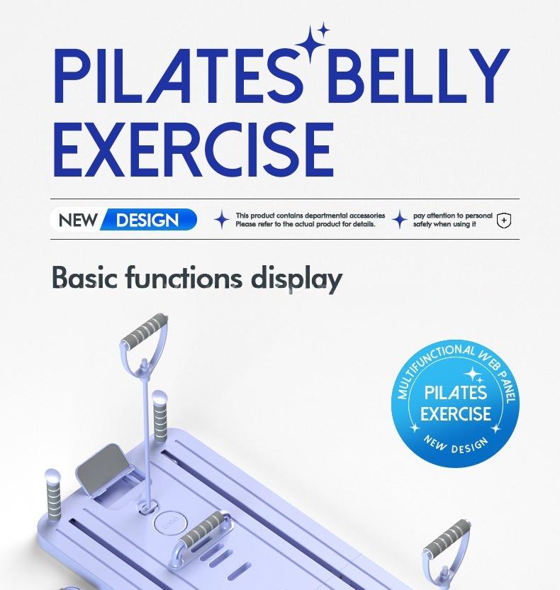 Multifunctional Fitness Board with Phone Holder for Pilates and Yoga