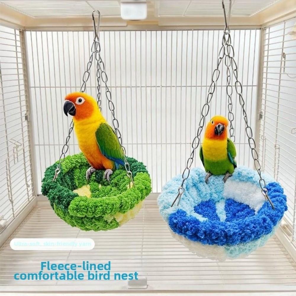 Hanging Bird Hammock Comfortable Bird Cage Swing New Warm Bird Nest Pet Supplies