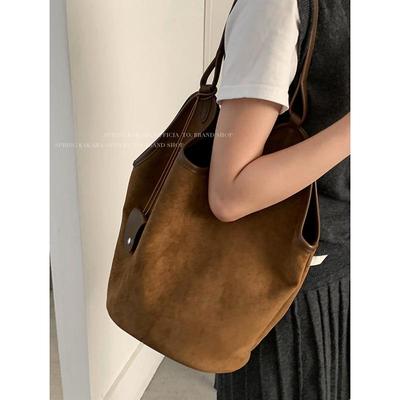 Sac cabas bandoulière grande capacité style rétro pour femme, collection automne/hiver 2025