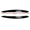 Paire Sourcils de Phare Paupières de Phare Style Maléfique Autocollants Aspect Carbone/Noir Brillant Pour BMW X5 E70 2008-2013