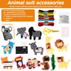 14/6pcs Animals Sewing Kit for Beginner Kids Arts & Crafts DIY Sewing Toy Birthday Gift For Girls Animals Craft Felt Sewing Kit