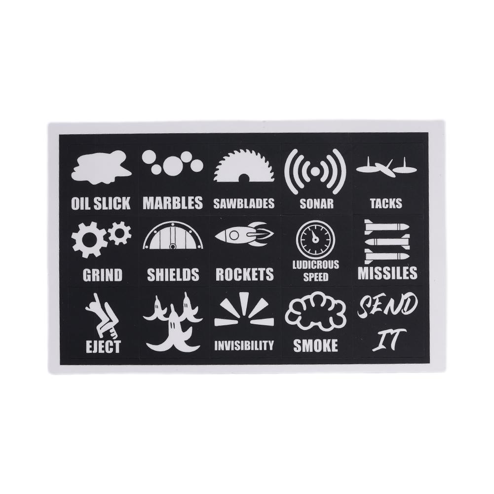 

Novelty Dashboard Console Label Decals Car Button Switch Decorative Sticker Self-Adhesive Decorations For Car Truck