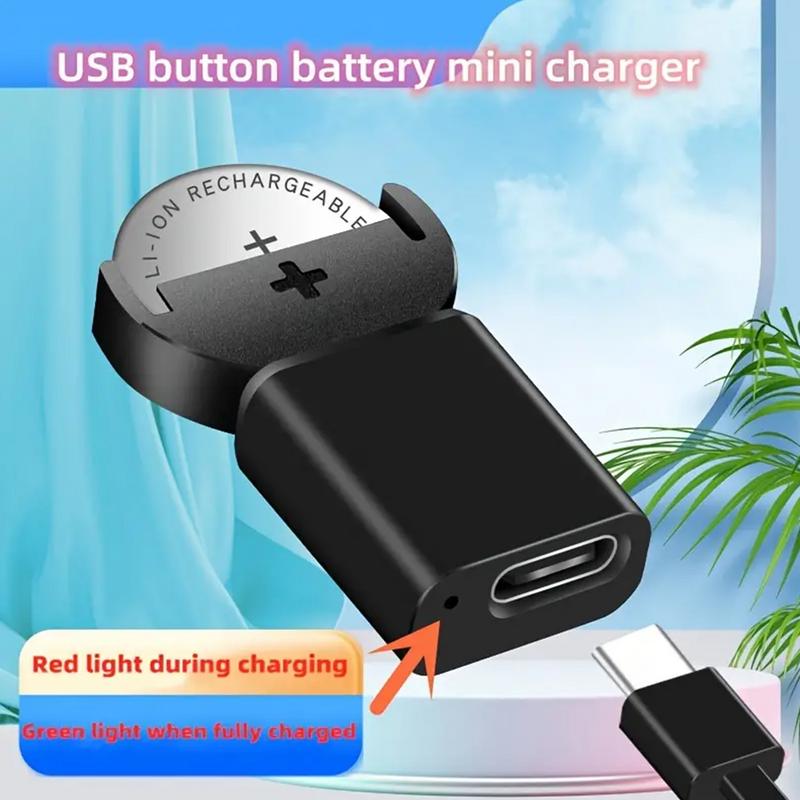 USB Button Battery Charger For LIR2032 LIR1632 LIR2025 LIR2016 LIR2032H Charger Battery Rechargeable Button Battery Cells