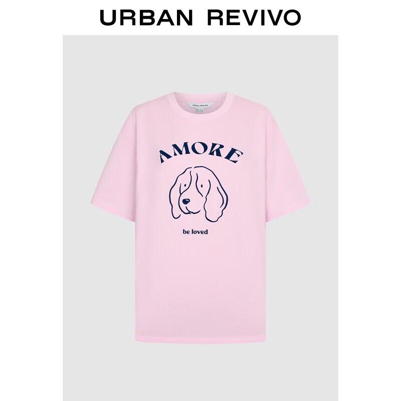 UR Women s Cute Pet Print Cotton T-Shirt XL