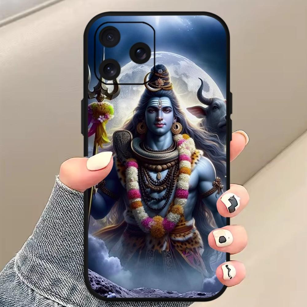 Pán Šiva Hinduistický Bůh Buddha Pouzdro na Telefon Pro iPhone Mini 11 12 13 14 15 Pro XS Max X Plus SE XR Černý Měkký Kryt