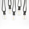 LED Indoor G40 String Light 220V EU Plug Shatterproof Light Bulb 7.6M-30M Length E12 Base LED G40 String Light for Holiday Party