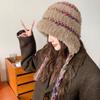Korean Style Plush Pullover Hats Soft Knitted Warm Hat Ear Protection Hat  Autumn and Winter