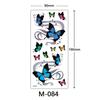 Waterproof Three-Dimensional Color Print Tattoo Sticker, Butterfly Flower Animal Tattoo
