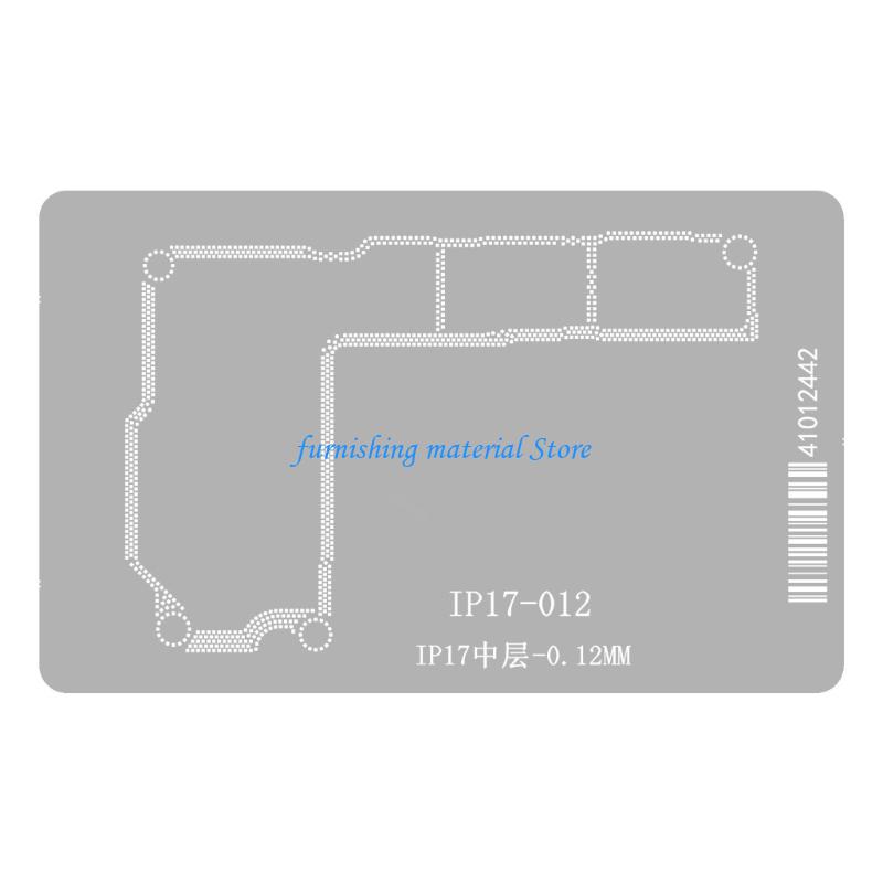 

Y5GD IPX17 Middle Layer Phone Repair Station Set Precise Reballing Tool Heavy Duty Steel Mesh for 17Air/17Pro/17ProMax