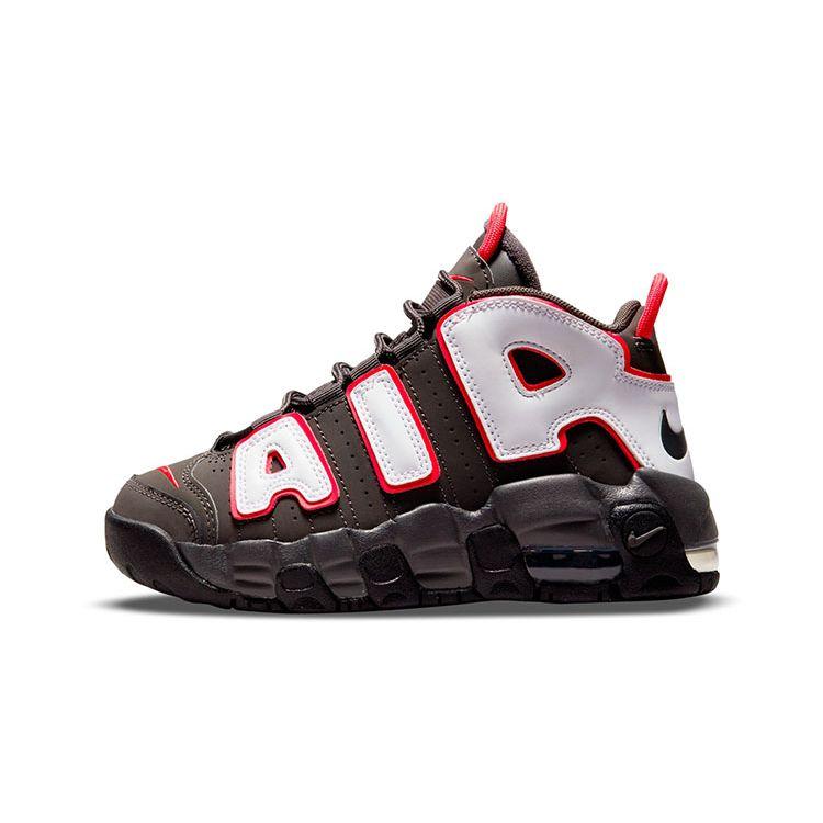 Nike Air More Uptempo Kids Medium Ash Siren Red White DH9723-200 28