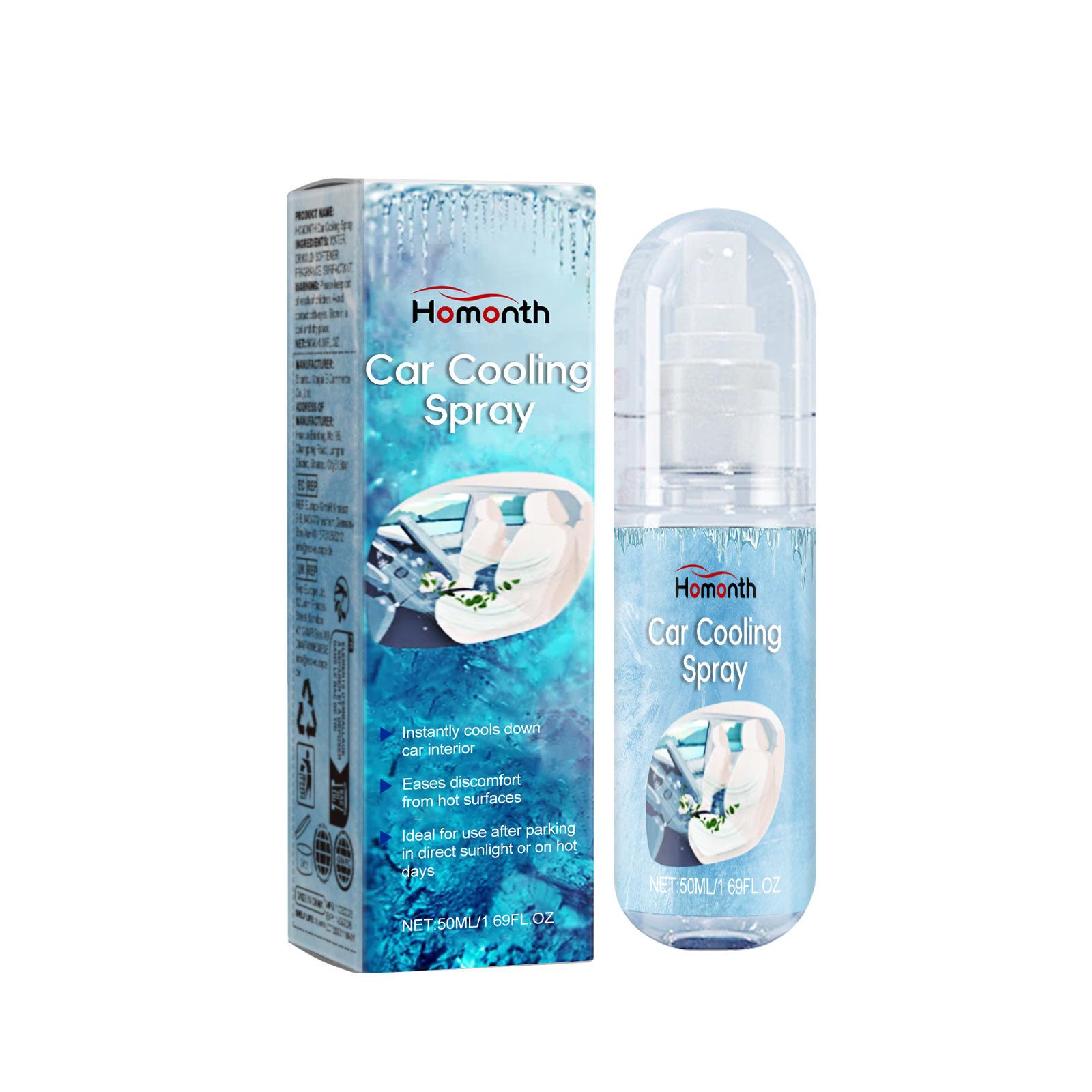 50ml Car Cooling Spray Cooling Agent Ingredient Safety Summer Cool Comfortable Driving Car Cooling Spray Summer Rapid Cooling