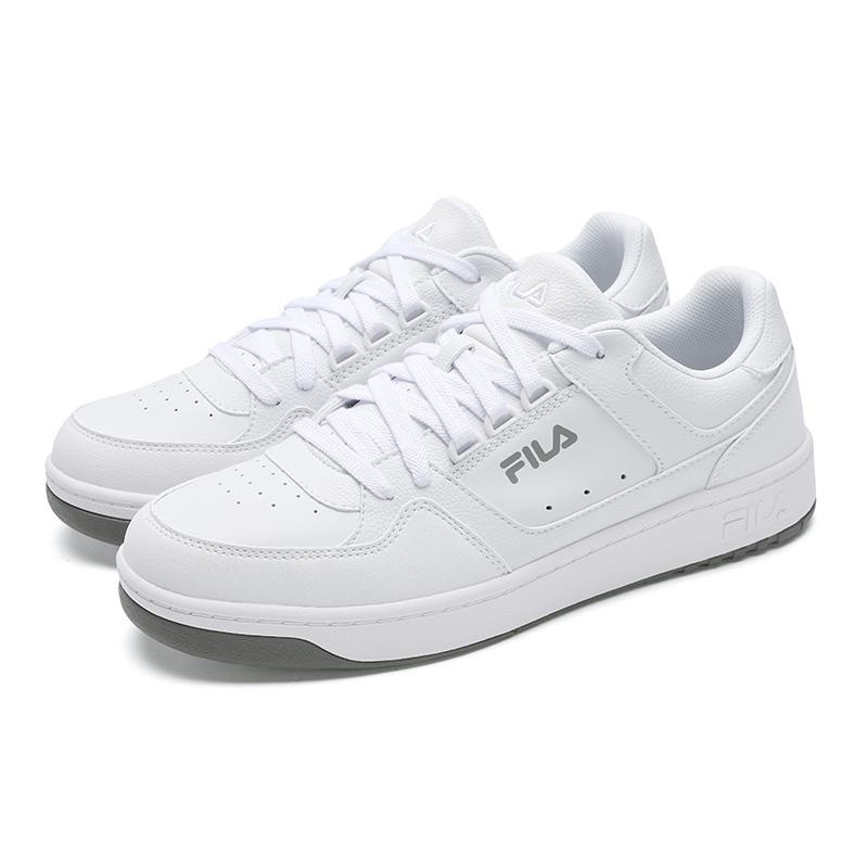 New FILA TARGA 1+Round Shield Shoes Breathable And Lightweight Low Top Tennis Shoes Men's Standard White A12M531005FCD