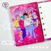 Kpop Demon Hunters Acrylic Binder Handbook A7 Notebook Cute Cartoon Anime Student School Stationery Cartoon Office Supplies Gift