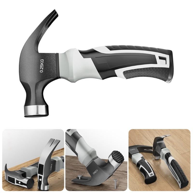 Multifunctional Heavy Duty Claw Hammer Straight Claw Hammer with Shock Absorbing Handle Heavy Duty Hammer Hand Tool