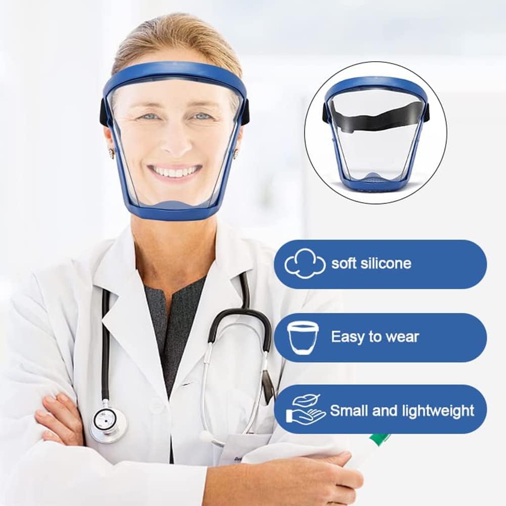 Anti-Fog Face Shield Unisex HD Clear Mask Replace Transparent Outdoor Full Face Mouth Protection Face Mask