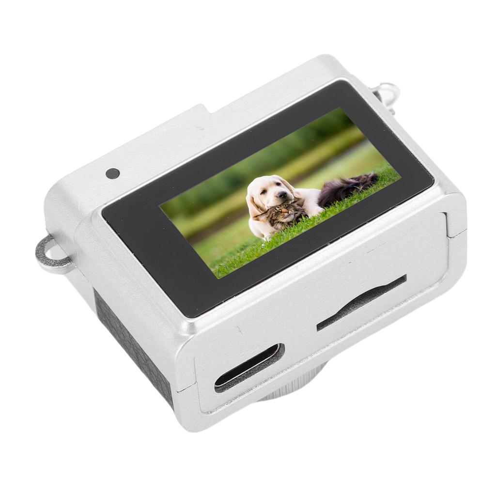 Small Vintage Digital Camera 1080P FHD 0.96 Inch Color Screen 128GB LED Fill Light Pocket Digital Camera