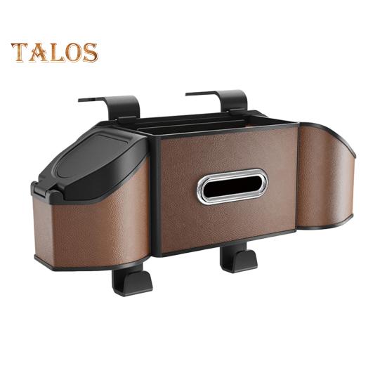 

Ящик для хранения на заднем сиденье автомобиля, органайзер для хранения на заднем сиденье автомобиля с 2 держателями для стаканов, многофункциональный, экономит место в салоне автомобиля для внедорожников, фургонов, грузовиков 1pc коричневый