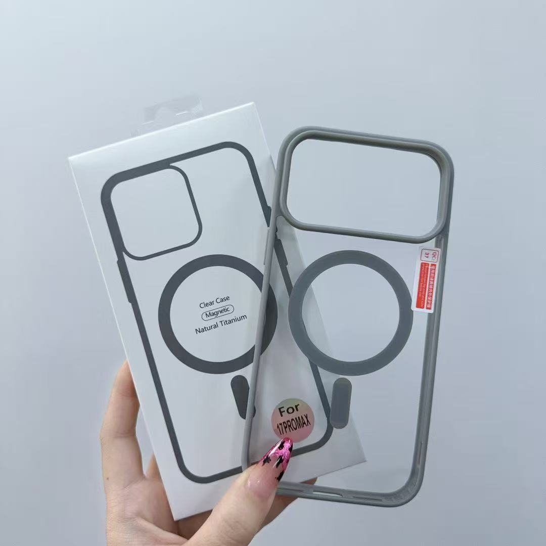 

Acrylic Frosted Colorful for Apple 17promax Phone Air Protective Case 16 Magnetic Transparent Phone Case Apple 12promax