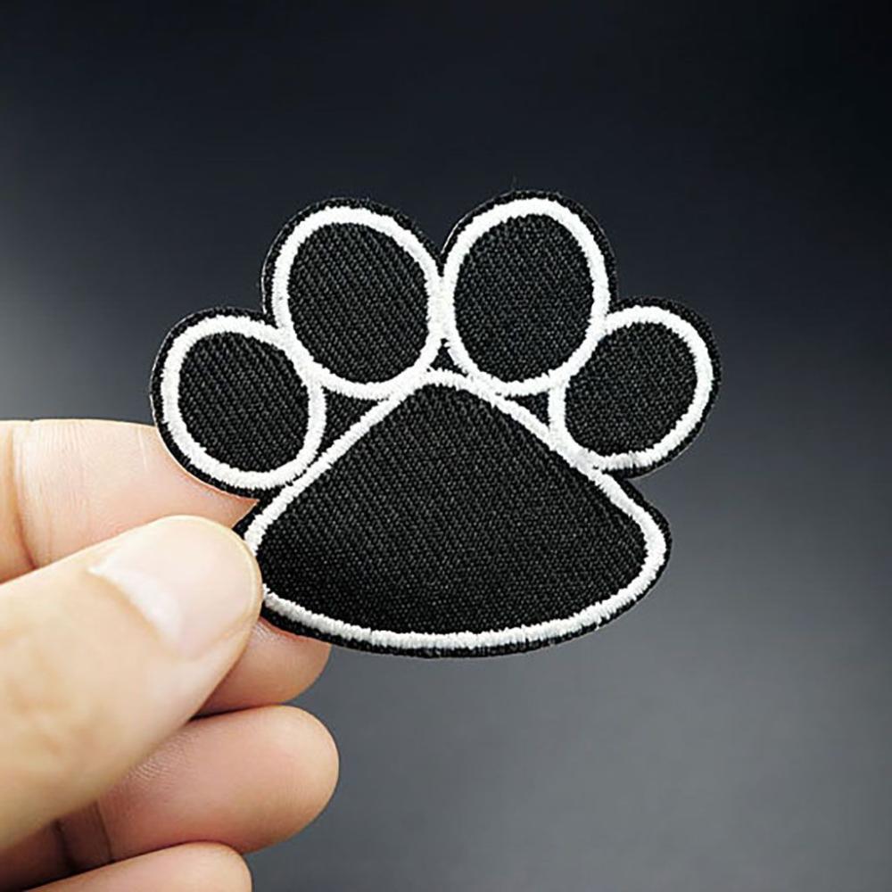 

Shell Easy Use Iron On Apparel Sewing Dog Paw Patches Embroidery Badges Cat Footprint Sticker