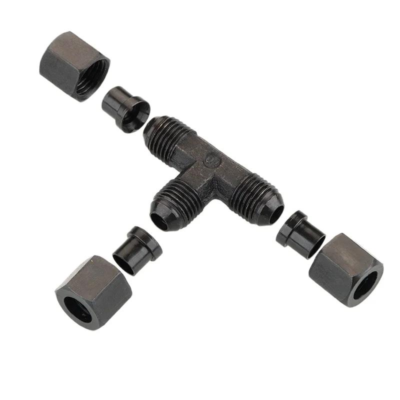 4 6 8 10 12 14 mm Rohrbördelverschraubung Hydraulik Kohlenstoffstahl Fitting Öl