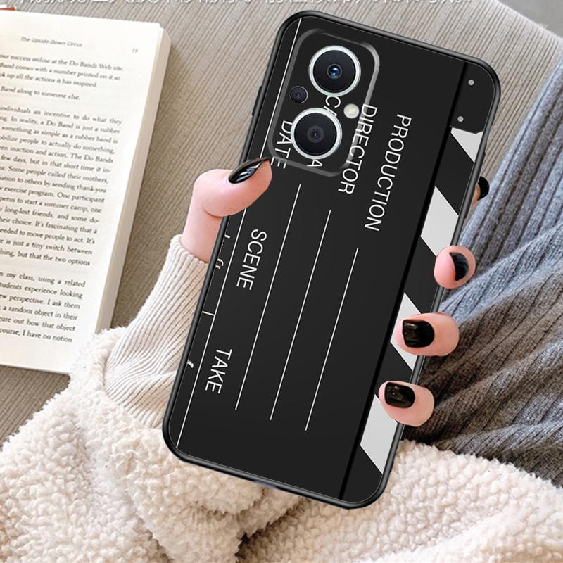 

Clapperboard Case For OPPO Reno 12 F 13 13F 11F 8T 7 8 10 Pro OPPO Find X8 Pro X6 X3 X5 Lite Cover Fundas OPPO Reno8 T 4G