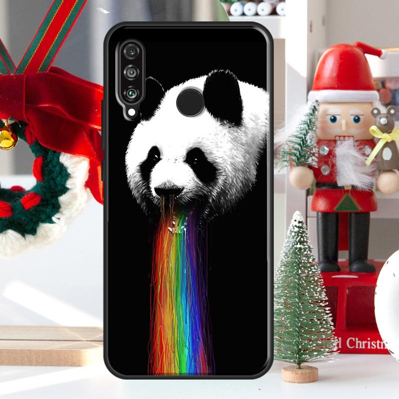 Cartoon Panda For Huawei Nova Y73 Y60 Y70 Y90 Y72 Y61 Y91 7i 8i 11i 12i 12s 9 10 SE P20 P30 P40 Lite Case
