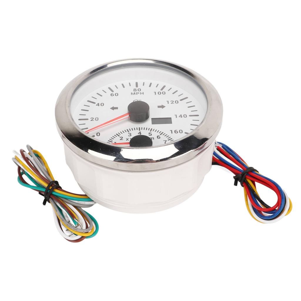 GPS Speedometer With Tachometer 8000RPM  9 To 32V IP67 Waterproof 0 To 160MPH Red Backlight Accurate for Boat ATV
