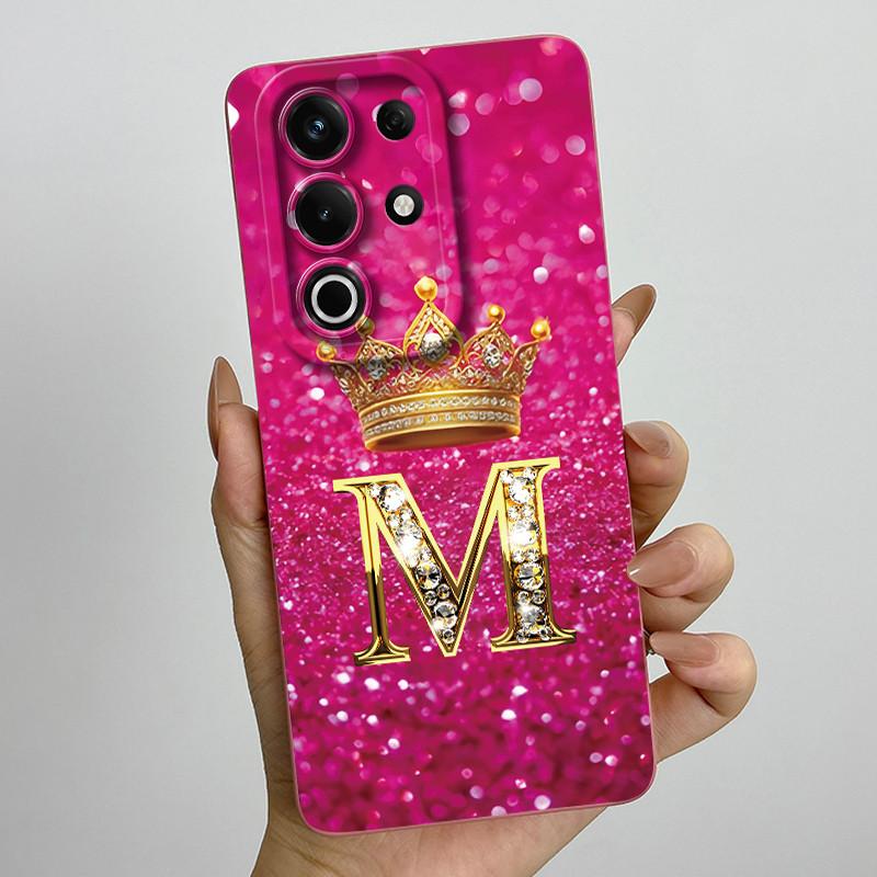 For itel S25 Ultra Case S686LN Luxury Crown Letters Matte Soft Silicone Protective Back Cover for ItelS25 S 25 Ultra 5G Fundas