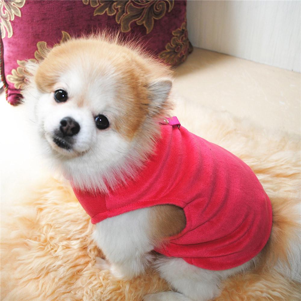  Pet Dog Cat Villus Warm Vest Puppy Doggy Apparel Clothing