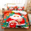 Christmas Bedding Set Duvet Cover Comforte 3D Children'S Cute Printed Cartoon 100% Polyester 3-Piece Set 1 Quilt Cover