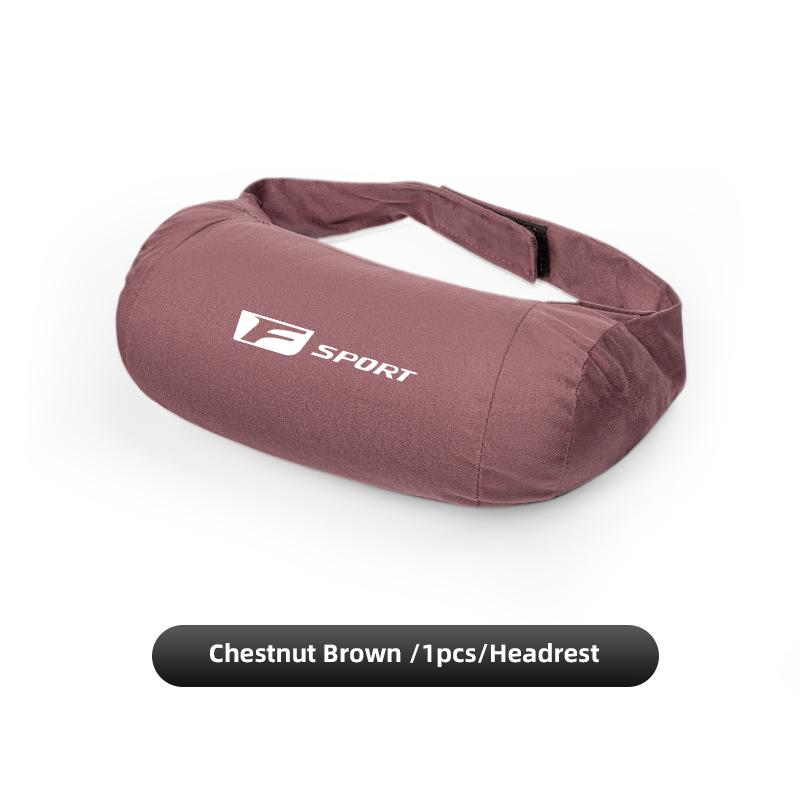Car Headrest Support Cushion Suede Lumbar Pillow Accessories For Lexus UX LS GS NX IS250 LX570 ES300h IS300h ES350 F Sport GS300