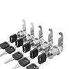5 SETS Security Lock Metal Alloy Cylinder Cabinet Locker Cam Lock With 2 Keys Security Mailbox Lock Cabinet Drawer Cam Lock 18mm