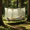 2 Pcs Mosquito Net for Bed Patio 4 Corner Mesh Canopy Large Mosquito Net with 2 Side Openings Hooks for Camping Dormitory Home Outdoor