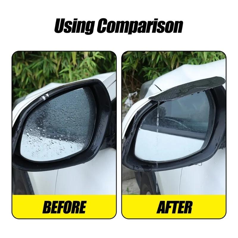 Vylepšete si zpětné zrcátko do auta, clona proti dešti, obočí, karbonová vlákna, auto, boční zpětné zrcátko, sníh, sluneční clona, pláštěnka, autopříslušenství