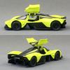 Simulation 1/39 Aston Martin Valkyrie Alloy Car Model Children's Toy Vehicle Pull Back Diecast Miniature Voiture Home Decor