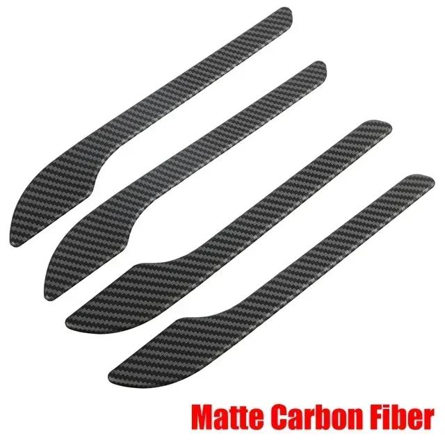 4Pcs/Set ABS Carbon Fiber Car Door Handle Wrap Cover Stickers Accessorie For Tesla Model Y Launch Model 3/Y/3