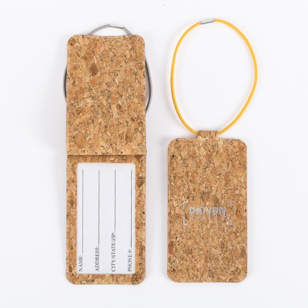 

Accessory Tag Rectangle Boarding Leather Hang Tag Durable Luggage Tagging