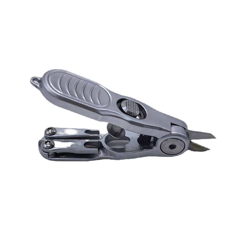 Multi-Functional Fishing Scissors With Serrated Blade Portable Stainless Steel Lure Pliers Cut Pe/Carbon Line Fishing Tackle